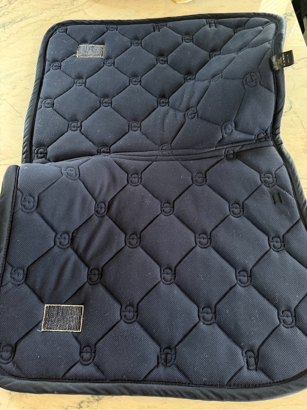 Equestrian Stockholm Midnight Blue Jump Saddle Pad - Full Size - Picture 10 of 13